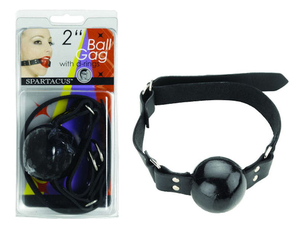 2in Black Ball Gag W-d Rings